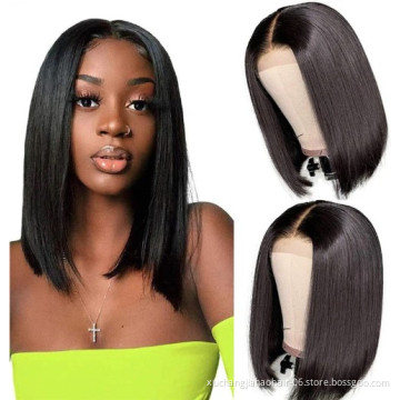 Woman`s Romance curly virgin bob full hd lace 10a bundles topper headband wig 100%  brazilian human hair wigs